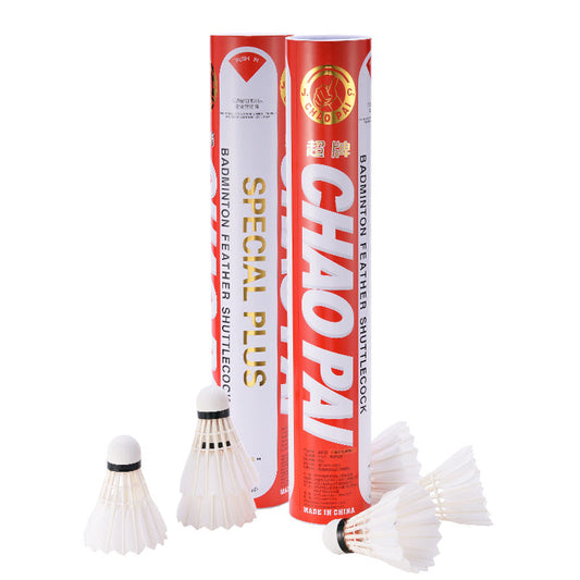 Chaopai Special Plus High Quality BWF Approved Most Durability Flight a Feather Chaopai Tournament Shuttlecocks Goose Feather