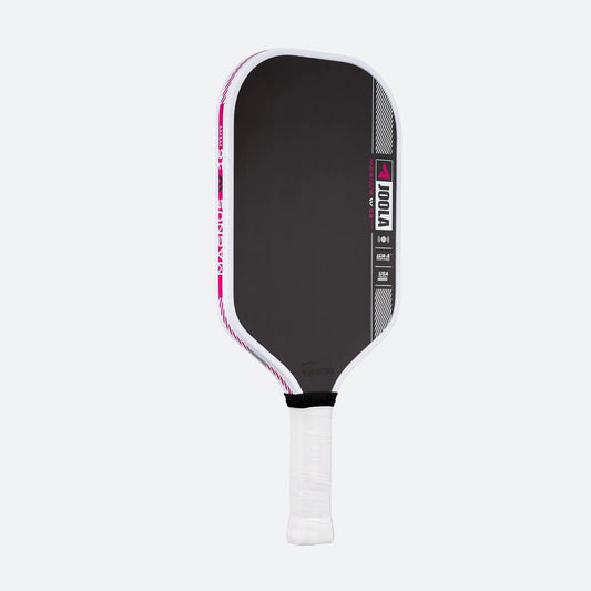 White background, slightly angled view of the JOOLA Tyson McGuffin Pro IV Pickleball Paddle.