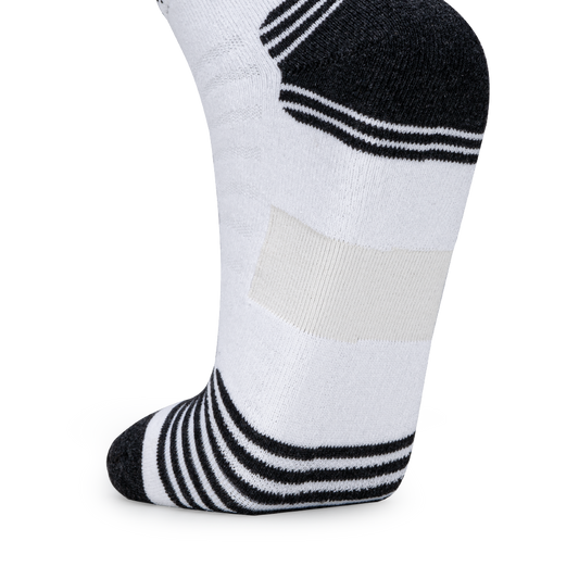 Arch Band Ankle Length Performance Sports Socks_White