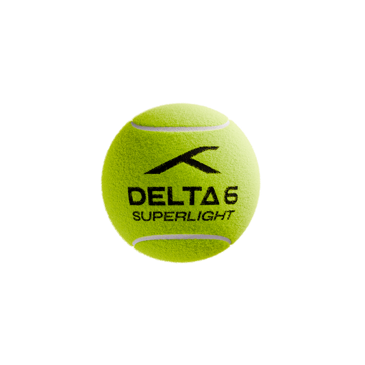  Single Delta 6 SuperLight Cricket Tennis Balls (Pack of 6/Yellow)