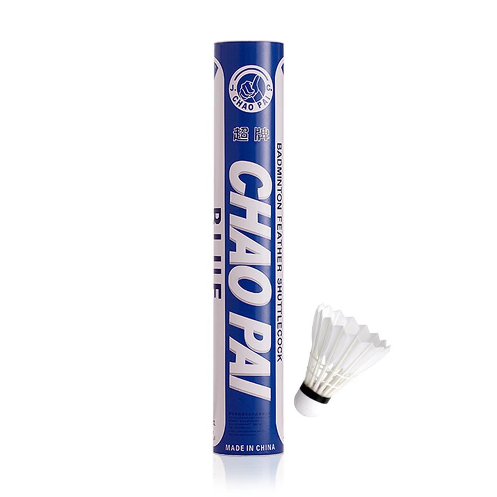 Chaopai Blue Badminton Goose Feather Good Durability Badminton Shuttlecocks