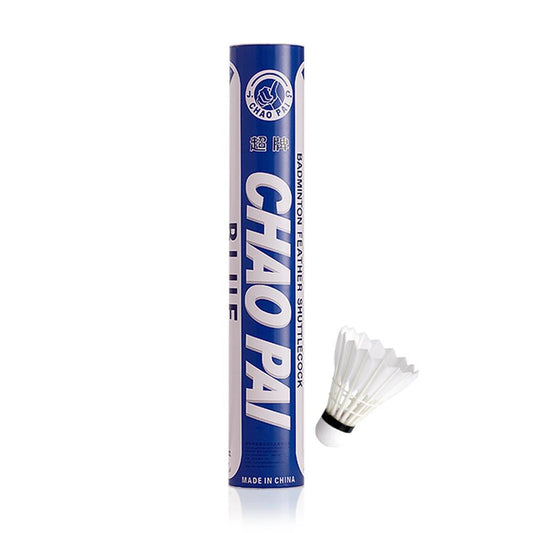 Chaopai Blue Badminton Goose Feather Good Durability Badminton Shuttlecocks