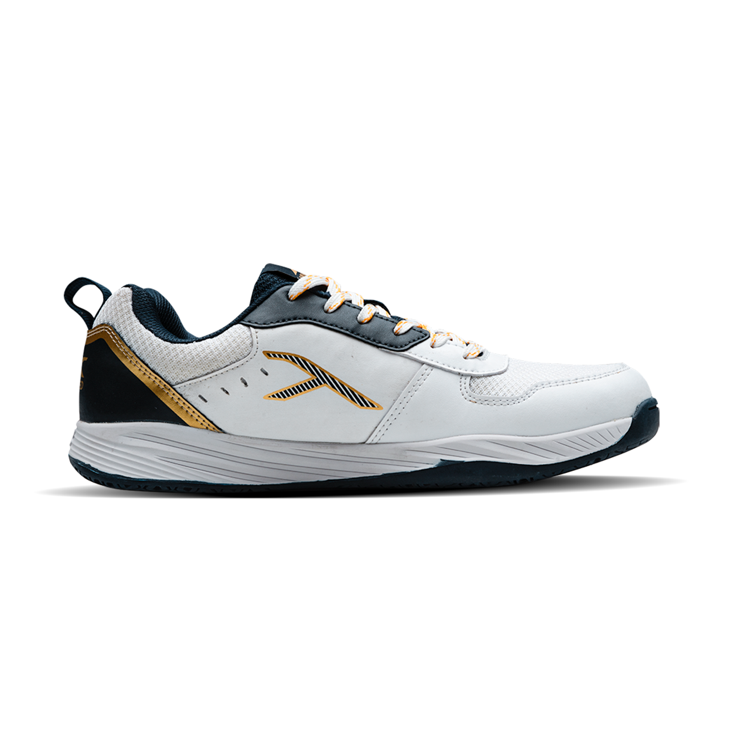 Court Shield-White/Navy/Gold