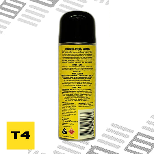 Griptec Instant Grip Spray 200 ml - Maximum grip in wet, hot, sweaty, humid & dewy conditions
