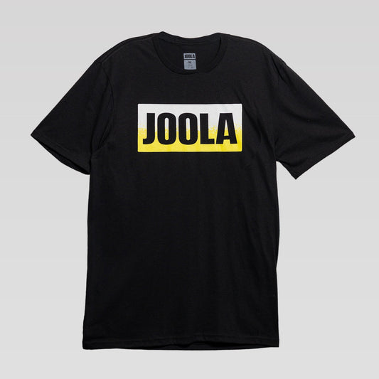 White background, black JOOLA Men?ôs Lava Wordmark Short Sleeve Graphic Tee.