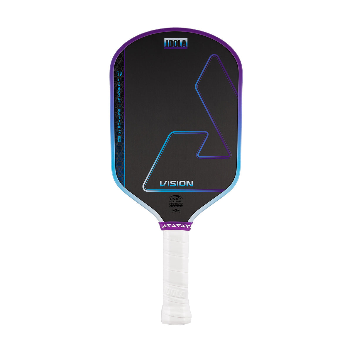 White background, roduct image of the JOOLA Hyperion Vision pickleball paddle.