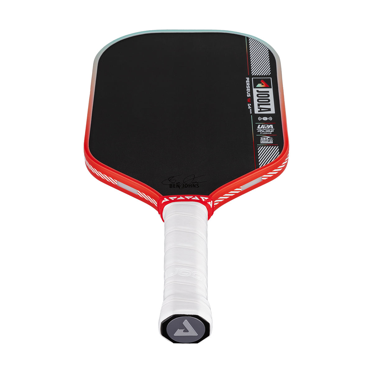 White background, JOOLA Perseus Pro IV pickleball paddle.