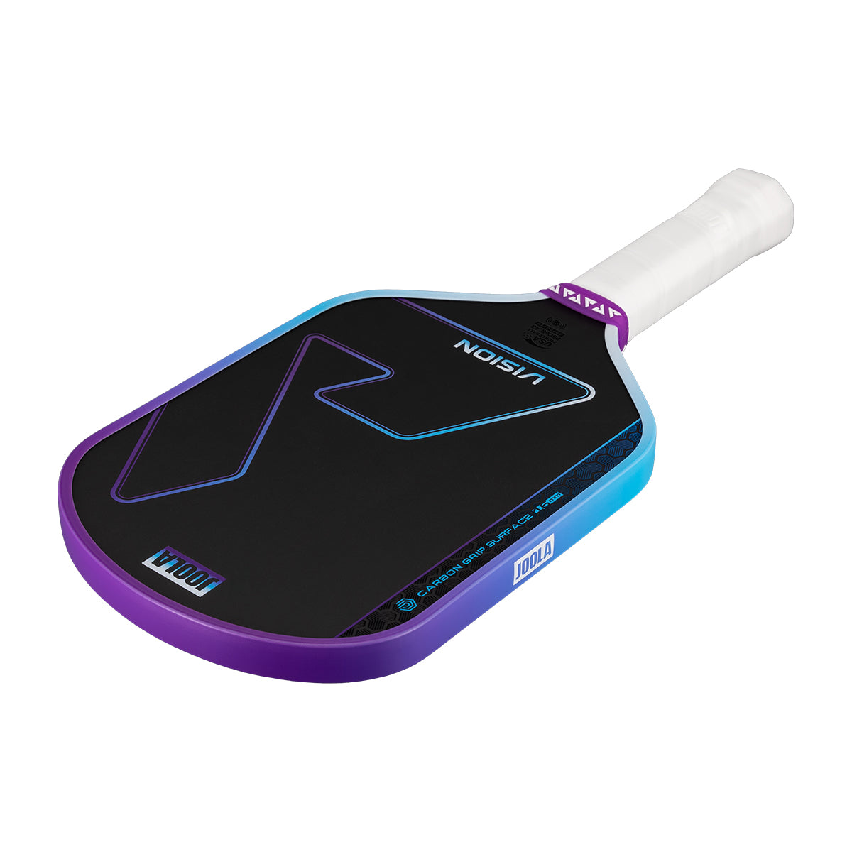 White background, angled image of the JOOLA Hyperion Vision pickleball paddle.