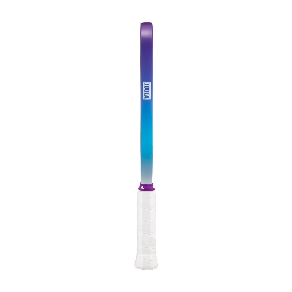 White background, image of the gradient color edge guard on the JOOLA Hyperion Vision pickleball paddle.