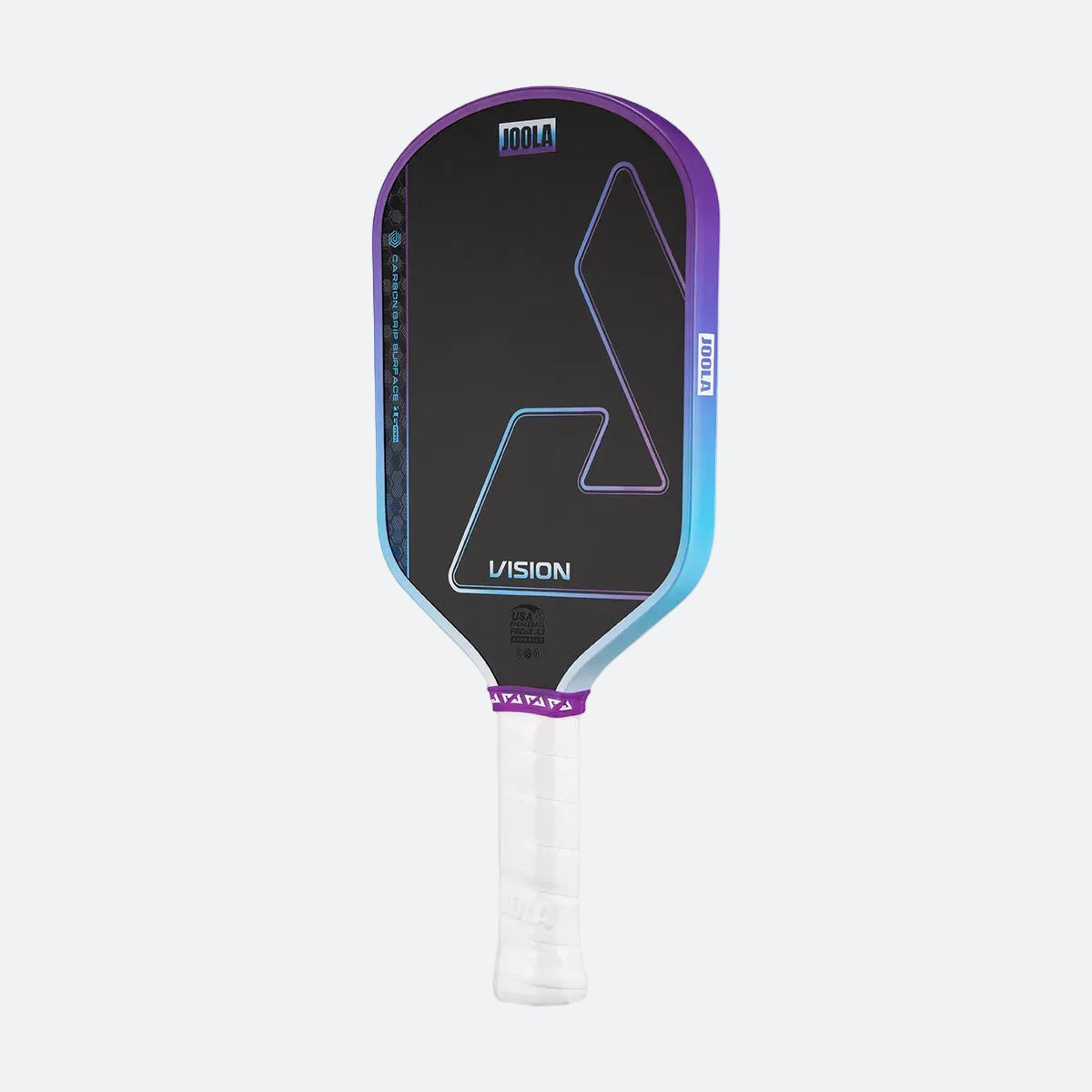 White background, image of the JOOLA Hyperion Vision pickleball paddle.