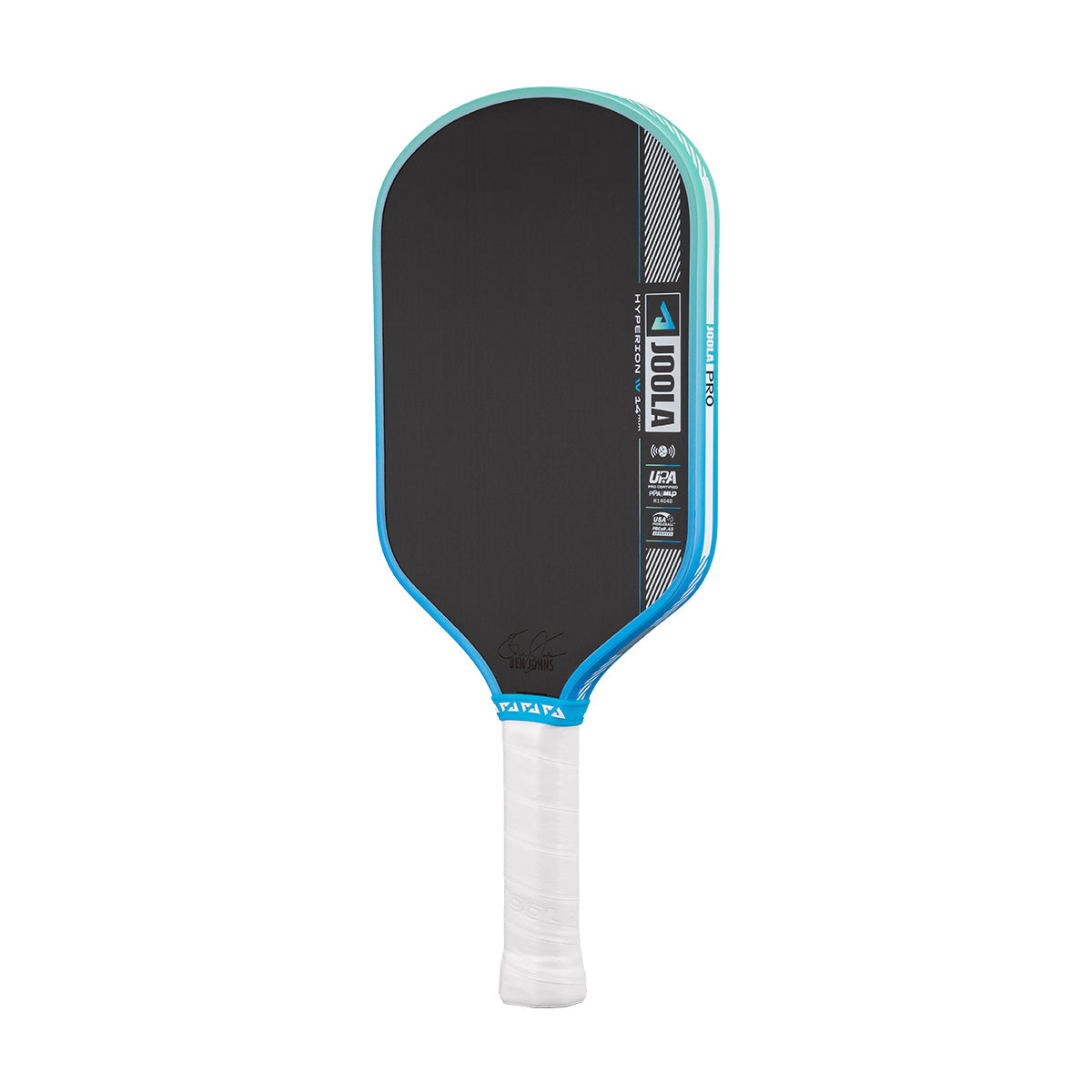 White background, image of the JOOLA Pro IV Hyperion pickleball paddle. 14mm.