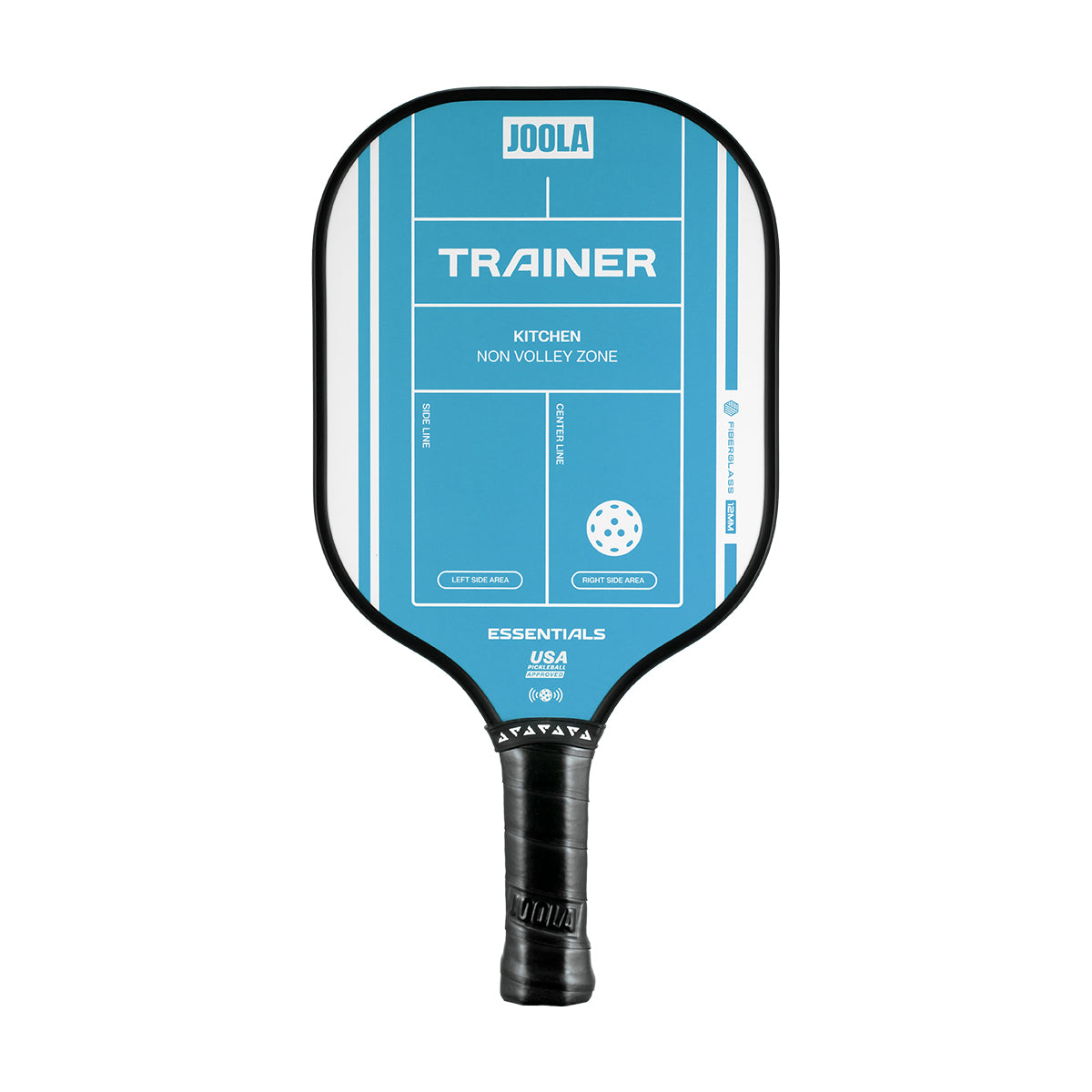 White background, JOOLA Trainer Paddle with teal color.
