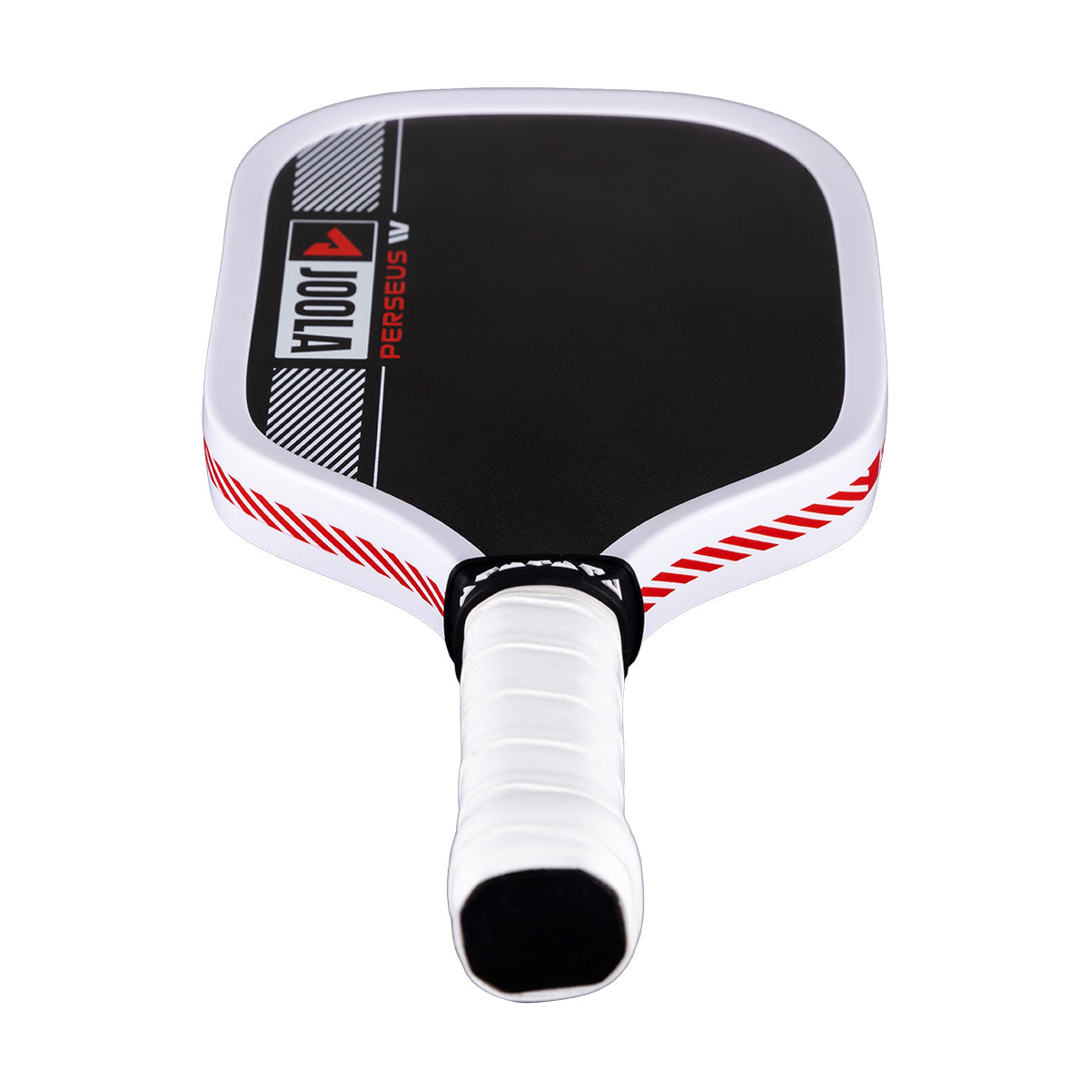 White background, view of the JOOLA Perseus Pro IV replica minature paddle.