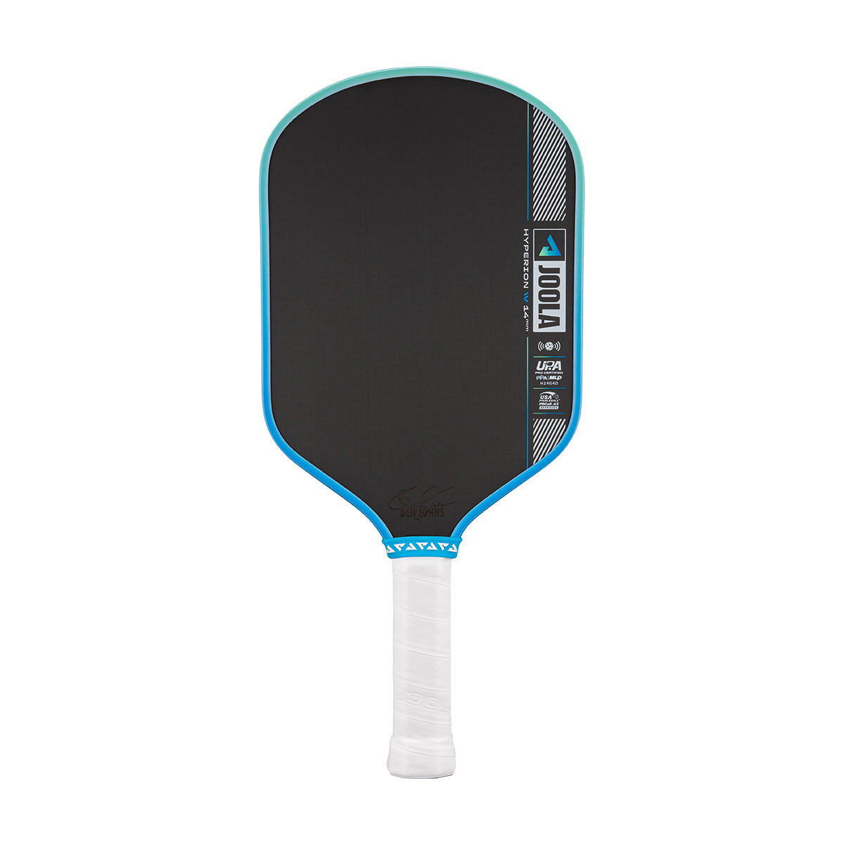 White background, image of the JOOLA Hyperion Pro IV pickleball paddle, 14mm.