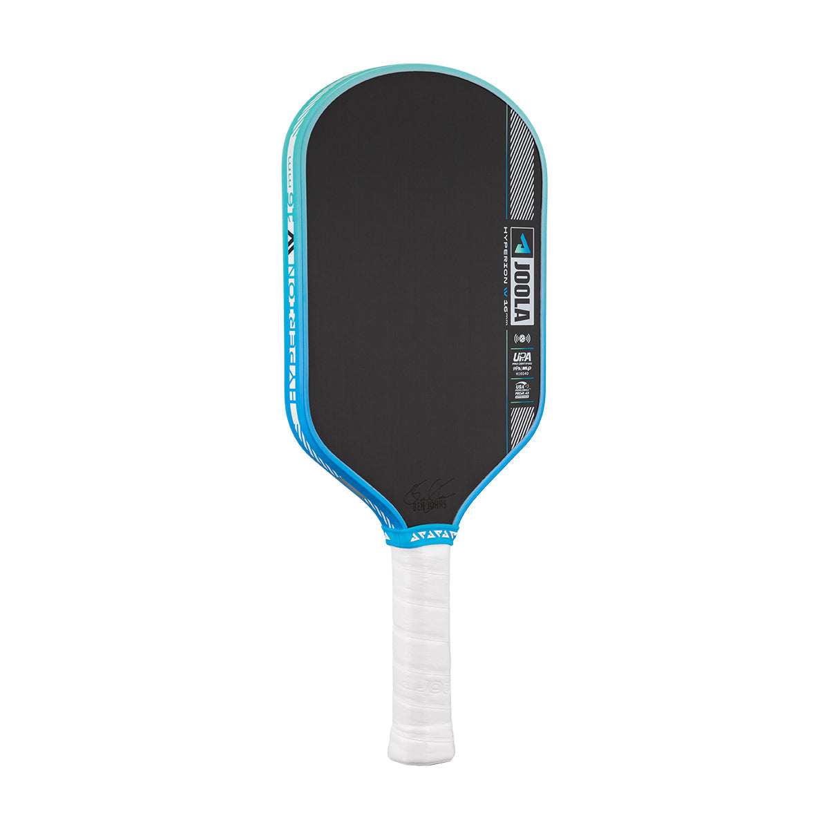 White background, angled view of the JOOLA Pro IV Hyperion Pickleball paddle 16mm.