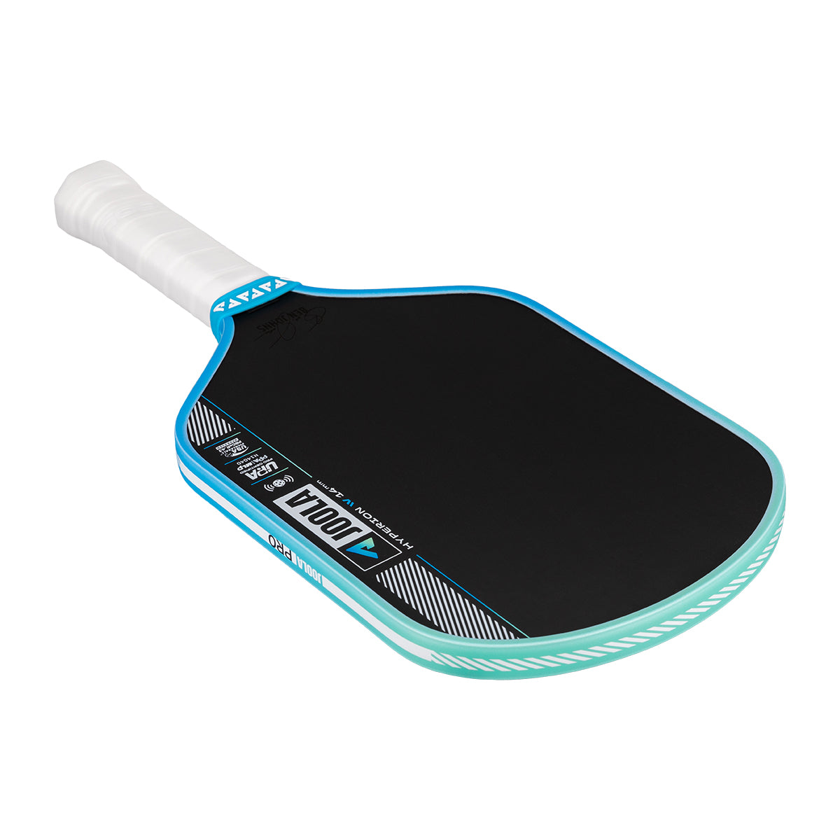 White background, image of the JOOLA Hyperion Pro IV pickleball padddle 14mm.
