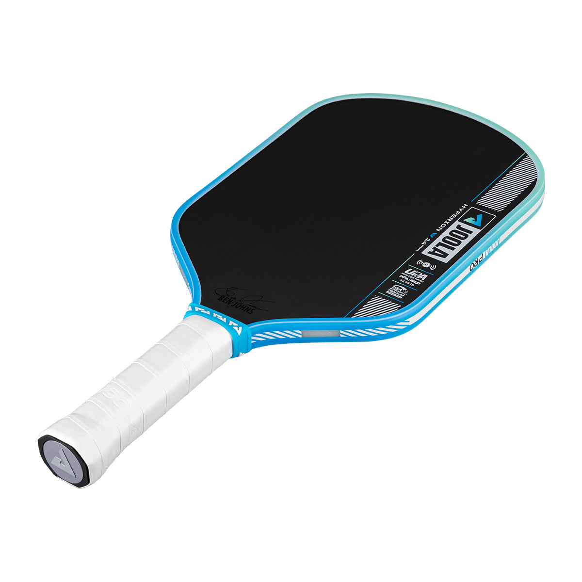 White background, image of the JOOLA Pro IV Hyperion pickleball paddle 16mm.