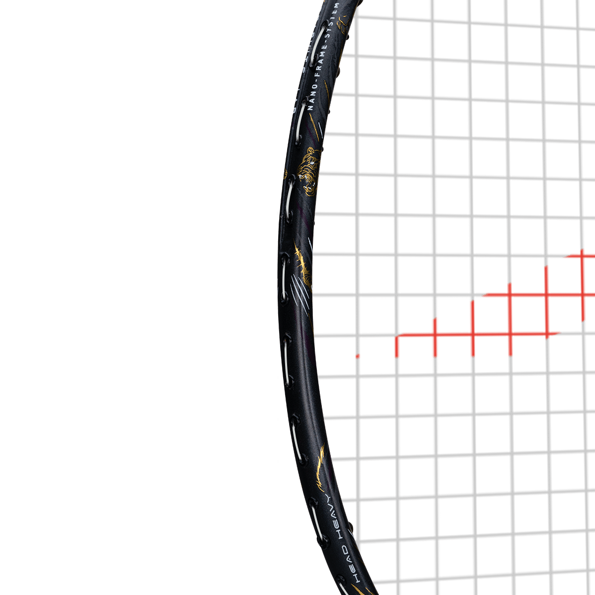 Hundred MegaForce Dark Grey Strung Badminton Racket