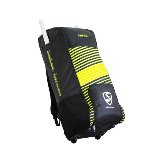 حقيبة أدوات SG JAFFA DUFFLE WHEELIE باللون الأسود/الأصفر الفاتح