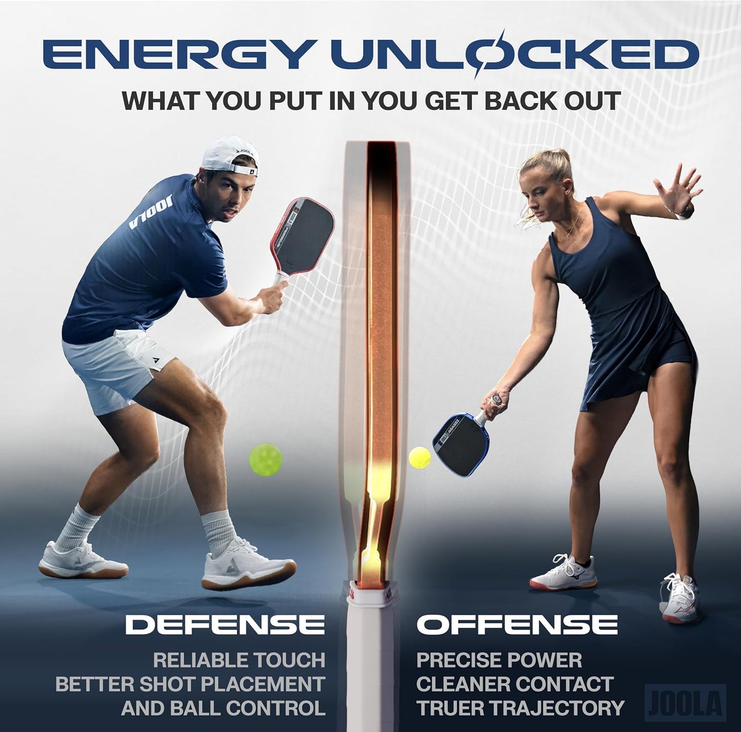 JOOLA Hyperion Pro V Ben Johns Bolt Blue Pickleball Paddle