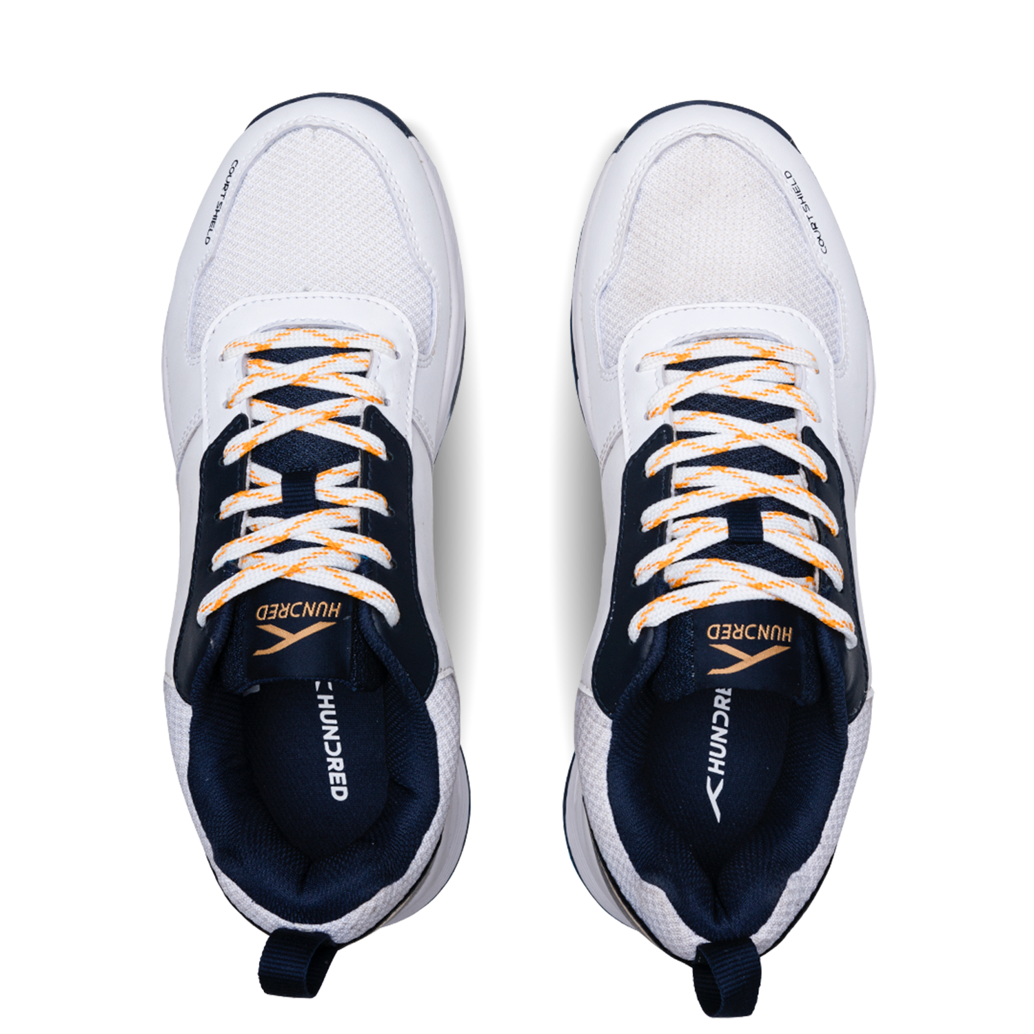 Court Shield-White/Navy/Gold