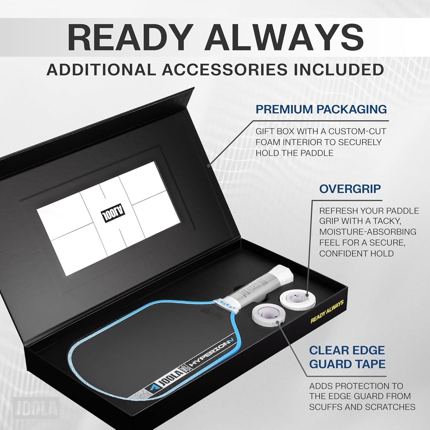 JOOLA Hyperion Pro V Ben Johns Bolt Blue Pickleball Paddle