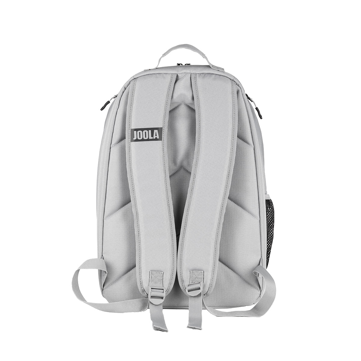 Gray backpack with JOOLA branding on a white background.