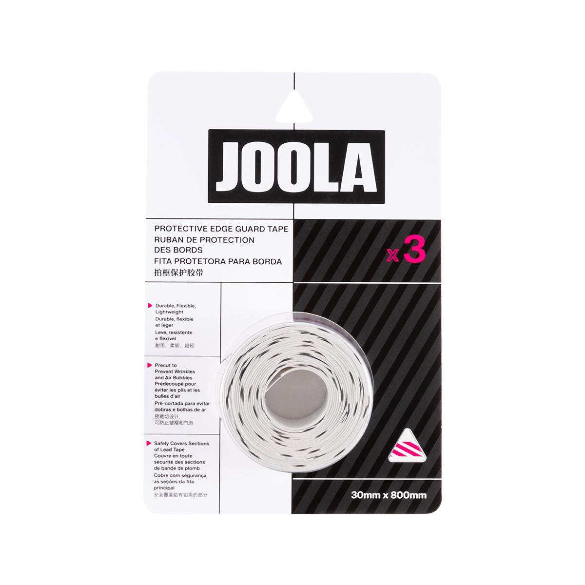 White background, image of a package of JOOLA Magnus Pro IV Edge Guard tape.