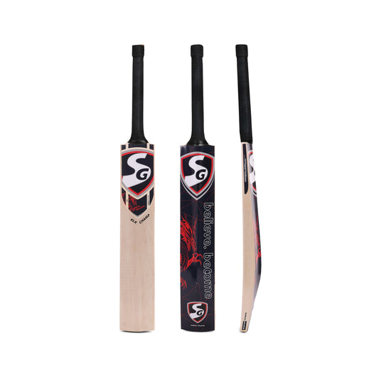 Cricket Kit Set Combo | SG KLR Champ | KW Cricket Bat + Batting Gloves & Pads + Helmet + Elbow Guard + Thigh Pad + Abdo Guard + Wheelie Kit Bag